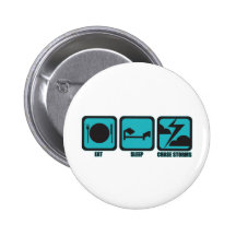 Eat Sleep Chase Storms Pinback Button