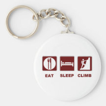 Eat Sleep Climb T-shirt and gift design Keychains