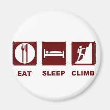 Eat Sleep Climb T-shirt and gift design Refrigerator Magnet