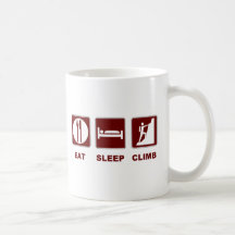 Eat Sleep Climb T-shirt and gift design Mugs