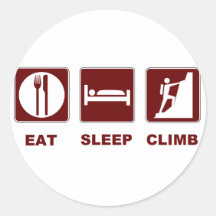 Eat Sleep Climb T-shirt and gift design Sticker