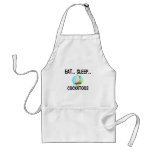 Eat Sleep COCKATOOS aprons