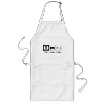 eat sleep code apron