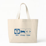 eat sleep code (html) bags