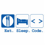 eat sleep code (html) photo cut outs