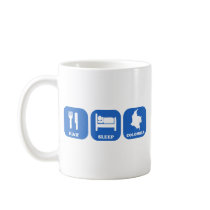 Eat Sleep Colombia Coffee Mug