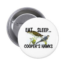 Eat Sleep COOPER'S HAWKS Pins