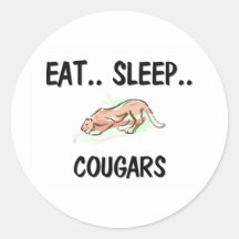 Eat Sleep COUGARS Stickers