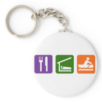 Eat Sleep Crewing Key Chains