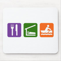 Eat Sleep Crewing Mousepads