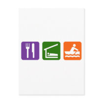 Eat Sleep Crewing Post Cards