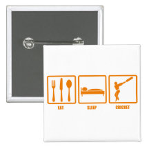 Eat Sleep Cricket Pins
