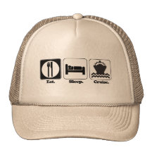 eat sleep cruise hats