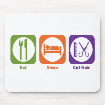 Eat Sleep Cut Hair Mouse Mats