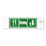 Eat,Sleep,Dabkeh bumper stickers