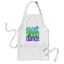 eat sleep dance aprons