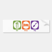 Eat Sleep Dig Bumper Stickers