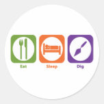 Eat Sleep Dig Sticker
