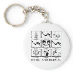 Eat Sleep Dive Rinse and Repeat keychains