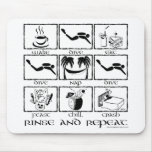 Eat Sleep Dive Rinse and Repeat mousepads