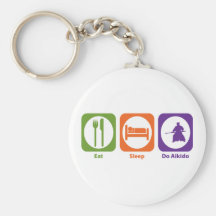 Eat Sleep Do Aikido Keychain