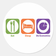 Eat Sleep Do Economics Stickers