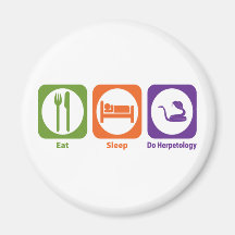 Eat Sleep Do Herpetology Refrigerator Magnets