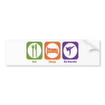 Eat Sleep Do Karate Bumper Stickers