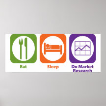 Eat Sleep Do Market Research Posters