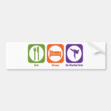 Eat Sleep Do Martial Arts Bumper Sticker