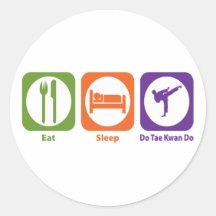 Eat Sleep Do Tae Kwan Do Sticker