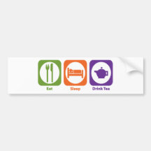 Eat Sleep Drink Tea Bumper Stickers