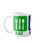 EAT SLEEP DRIVE CAR HOTEL mugs