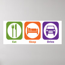 Eat Sleep Drive Print