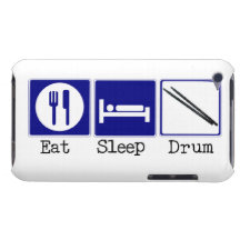 Eat, Sleep, Drum iPod Case-Mate Cases