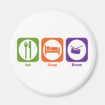 Eat Sleep Drum Magnet