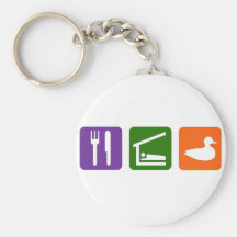 Eat Sleep Ducks! Keychains