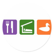 Eat Sleep Ducks! Round Stickers