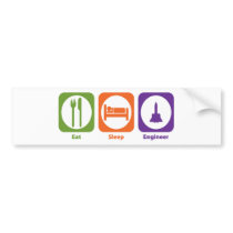 Eat Sleep Engineer Bumper Stickers