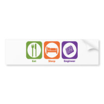 Eat Sleep Engineer Bumper Sticker