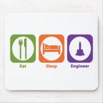 Eat Sleep Engineer Mouse Mats