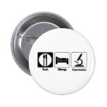 eat sleep experiment button