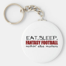 Eat Sleep Fantasy Football Key Chain