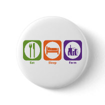 Eat Sleep Farm Pins