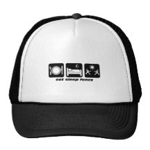 eat sleep fencing hats
