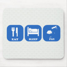 Eat Sleep Fiji Mouse Mat