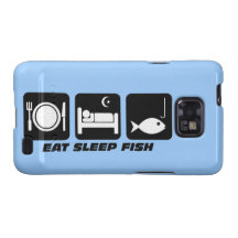 eat sleep fish galaxy SII cover