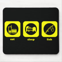 Eat. Sleep. Fish. Mousepad