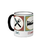 Eat Sleep Fish! mugs