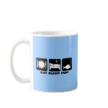 eat sleep fish mugs